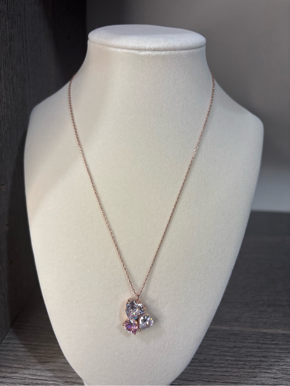 NWOT Kate Spade Heart Cluster Necklace